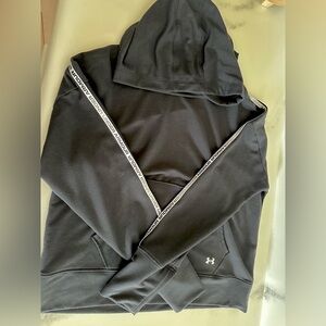 Under Armour Black Pullover with Logo Trim